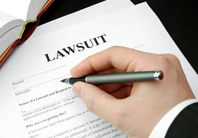 Person filing lawsuit